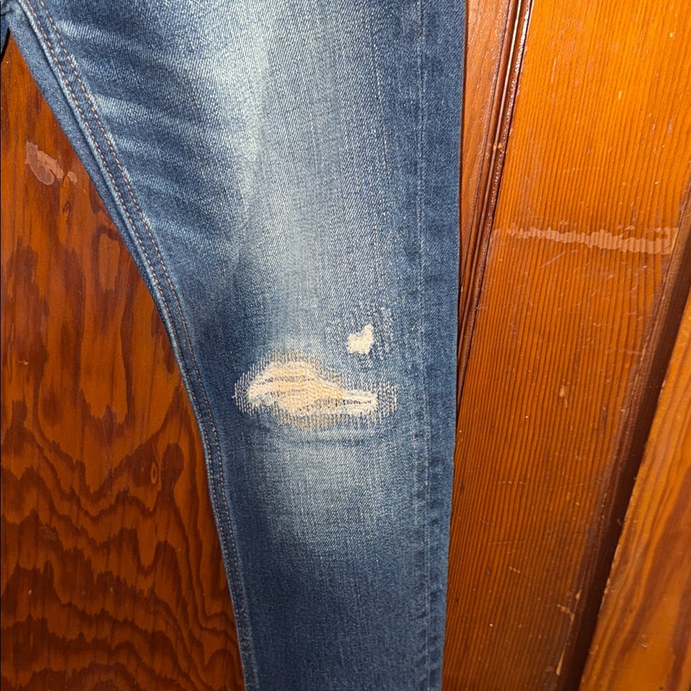 Vintage Abercrombie Kids Blue Distressed Jeans - Picture 7 of 15